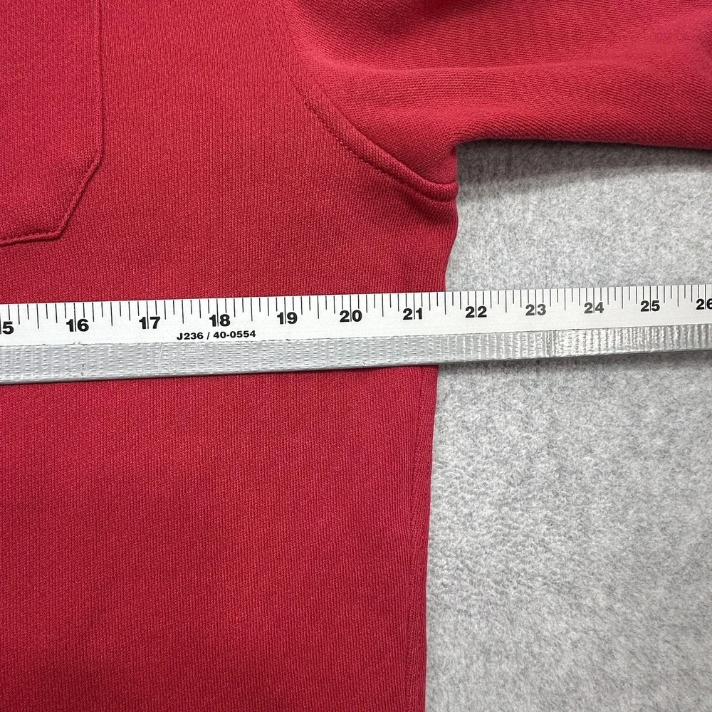 Vintage Polo Ralph Lauren Sweatshirt Medium Red Black Quilted 1/2 Zip Union Jack